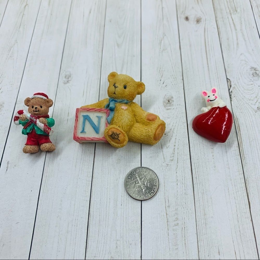 Teddy Bear and Rabbit Brooch Bundle‎